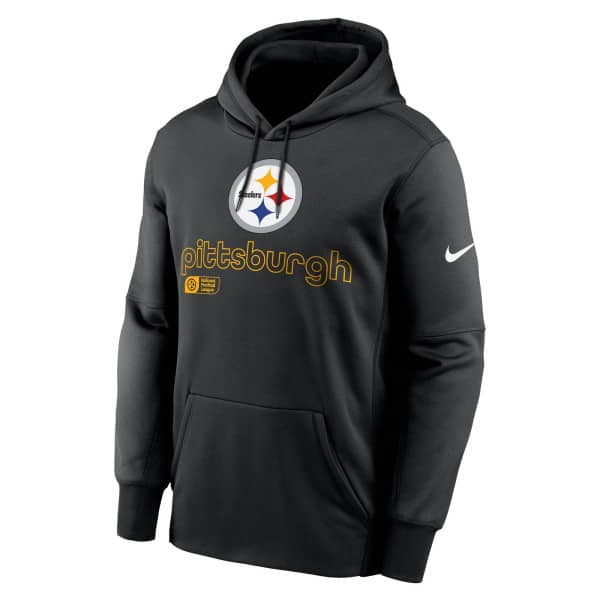 Pittsburgh Steelers Peformance Nike Therma-FIT NFL Hoodie Black