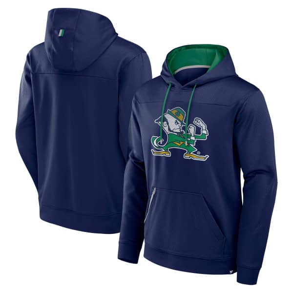 Notre Dame Fighting Irish Defender NCAA Hoodie Navy