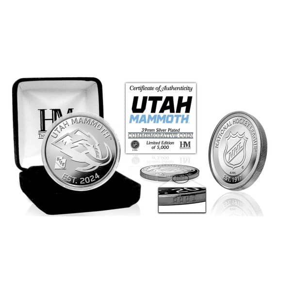 Utah Mammoth NHL Team Silver Mint Coin