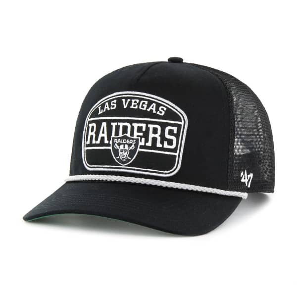 Las Vegas Raiders Hone Rope '47 Hitch RF Snapback Trucker NFL Cap Black