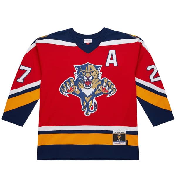 Scott Mellanby #27 Florida Panthers 1995-96 Premium Power Play NHL Jersey Red