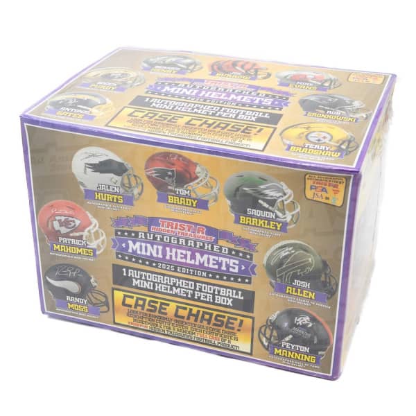2025 Tristar Hidden Treasures Autographed Football Mini Helmets Edition Box