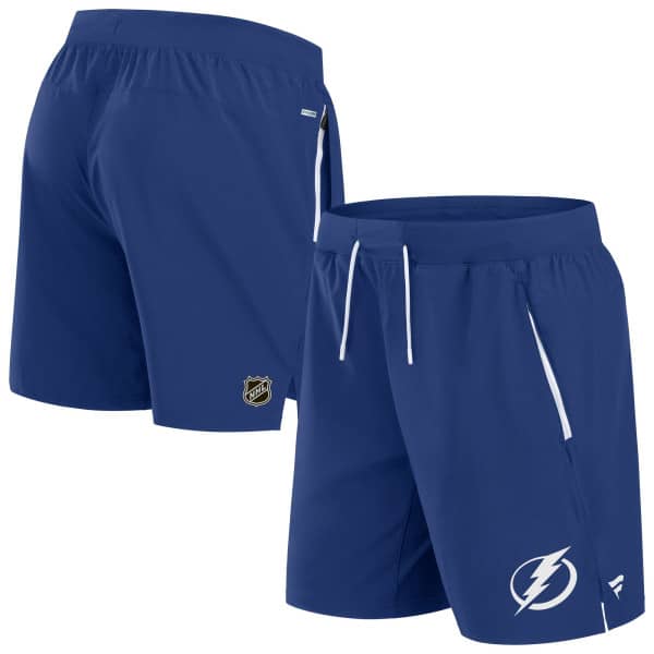Tampa Bay Lightning 2024/25 Authentic Pro Locker Room NHL Shorts Blau