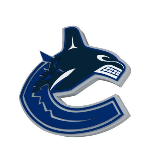 Vancouver Canucks NHL 3D Foam Logo Wall Sign