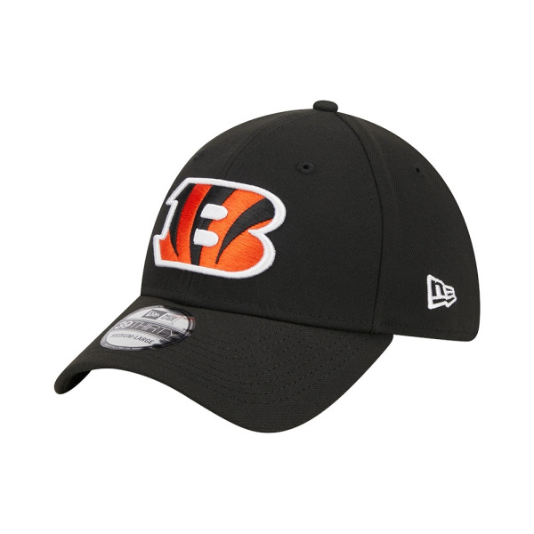 Cincinnati Bengals NFL Team Logo New Era 39THIRTY Flex Cap Black