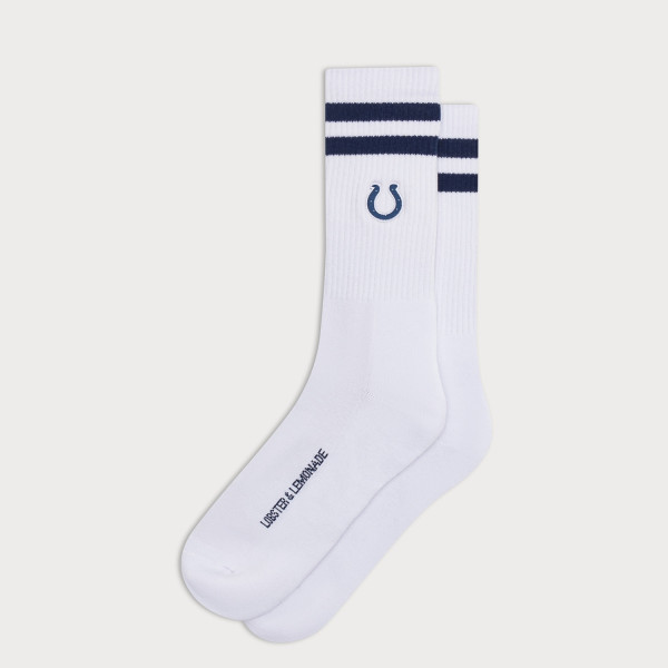Indianapolis Colts L&L '90 Classics NFL Crew Socks White