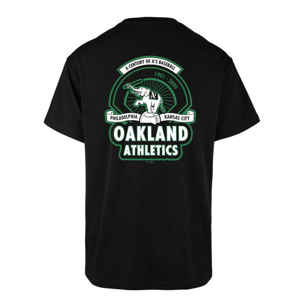 Oakland Athletics 100th Anniversary '47 Echo MLB T-Shirt Schwarz