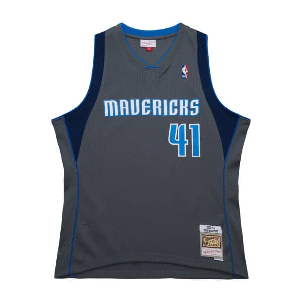 Dirk Nowitzki #41 Dallas Mavericks 2003-04 Mitchell & Ness Swingman NBA Jersey Gray