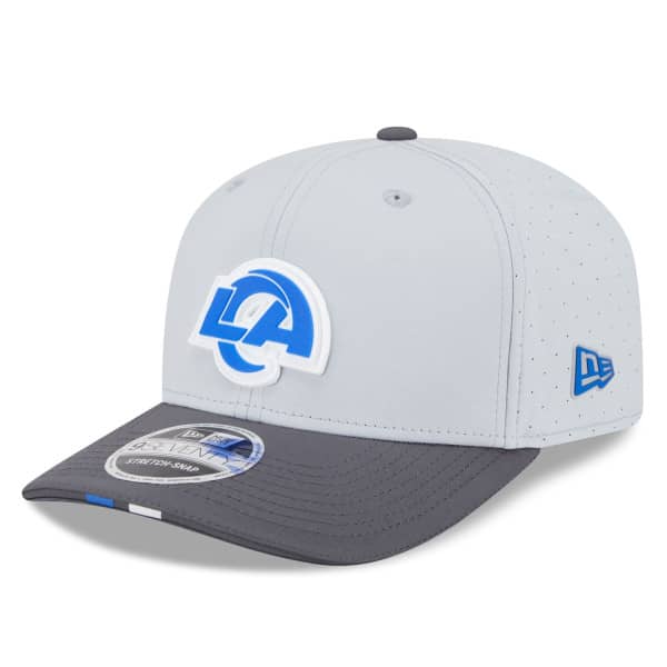 Los Angeles Rams 2025 NFL Training Camp New Era 9SEVENTY Stretch-Snap Cap CW Gray