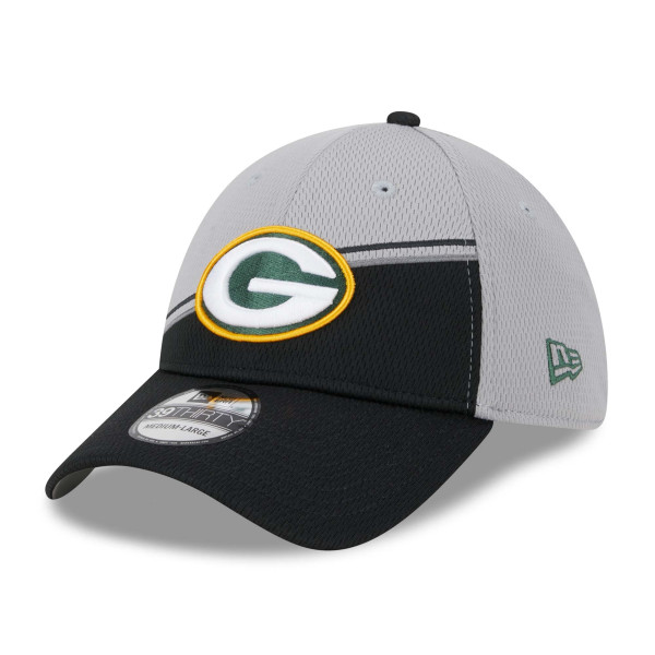 Green Bay Packers Colorway 2023 NFL Sideline New Era 39THIRTY Flex Cap Grau