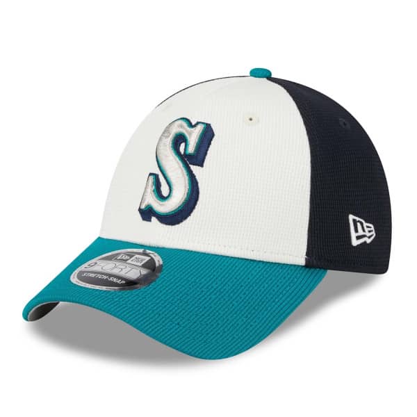 Seattle Mariners 2025 MLB Batting Practice Stretch-Snap 9FORTY Adjustable Cap