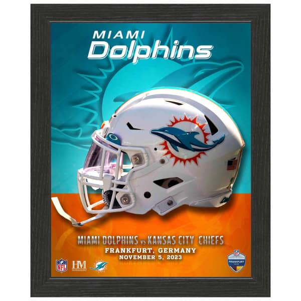 2023 NFL Frankfurt Games Miami Dolphins Gerahmtes Bild