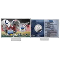 2023 NFL Frankfurt Games Colts vs. Patriots Game Coin Card