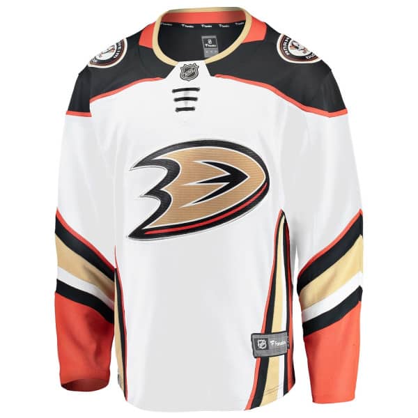 Anaheim Ducks Breakaway NHL Jersey Away White