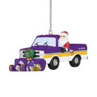 Minnesota Vikings NFL Snow Plow Truck Christmas Ornament