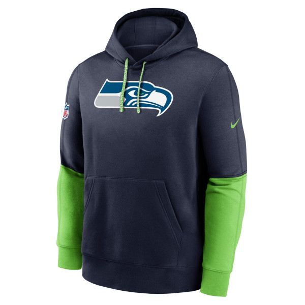 Seattle Seahawks 2024 NFL Sideline Nike Club Hoodie Navy