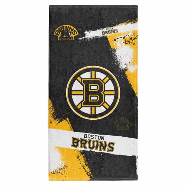 Boston Bruins Spray NHL Beach Towel