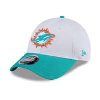 Miami Dolphins 2024 NFL Training Camp New Era Stretch-Snap 9FORTY Cap White