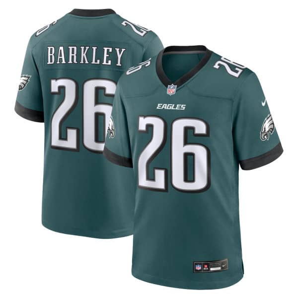 Saquon Barkley #26 Philadelphia Eagles Nike Game NFL Trikot Grün