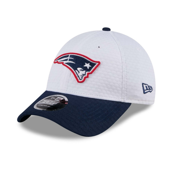 New England Patriots 2024 NFL Training Camp New Era Stretch-Snap 9FORTY Cap White