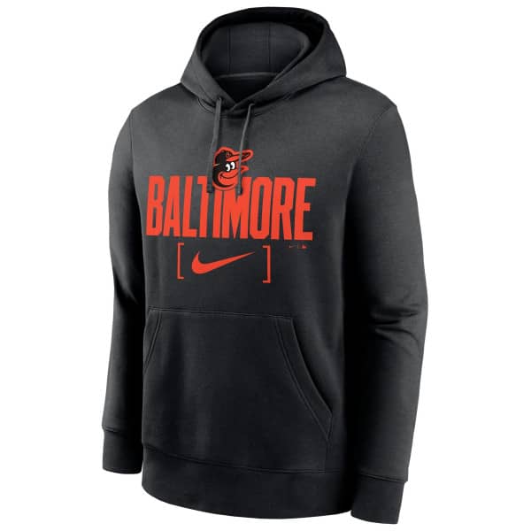 Baltimore Orioles Nike Club Slack MLB Hoodie Black