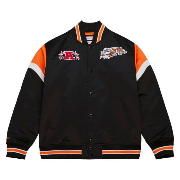 Cincinnati Bengals Mitchell & Ness Heavyweight Satin NFL Jacke