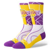 Los Angeles Lakers Zone Stance NBA Crew Socks