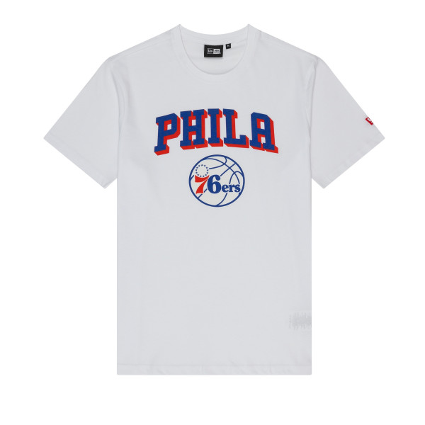 Philadelphia 76ers Team Logo New Era NBA T-Shirt White