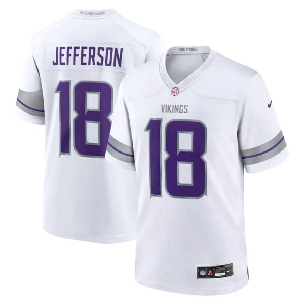 Justin Jefferson #18 Minnesota Vikings Nike Game NFL Jersey Alternate White