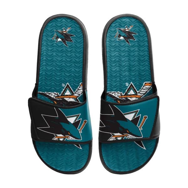 San Jose Sharks Big Logo NHL Gel Badelatschen