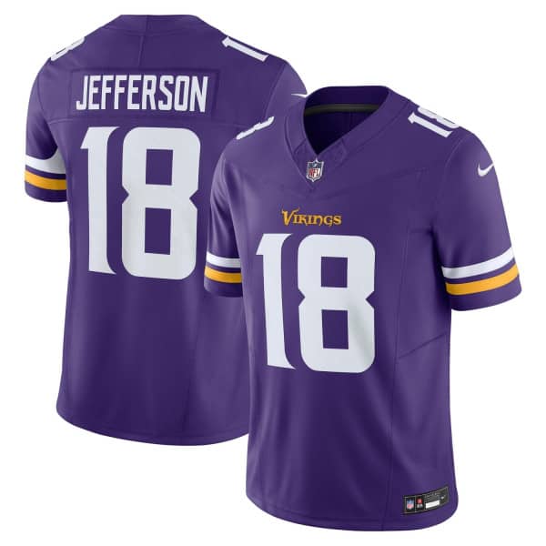 Justin Jefferson #18 Minnesota Vikings Nike Vapor F.U.S.E. Limited NFL Jersey Purple