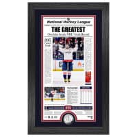 Alex Ovechkin 895 Goals Record Silver Coin Framed Newspaper Photo