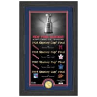 New York Rangers Stanley Cup Legacy Bronze Coin Gerahmtes NHL Bild