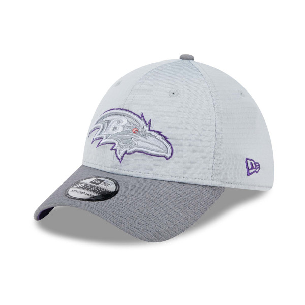 Baltimore Ravens 2024 NFL Training Camp New Era 39THIRTY Flex Cap Gray