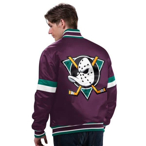 Anaheim Ducks Starter Vintage Diveplay NHL Varsity Jacke