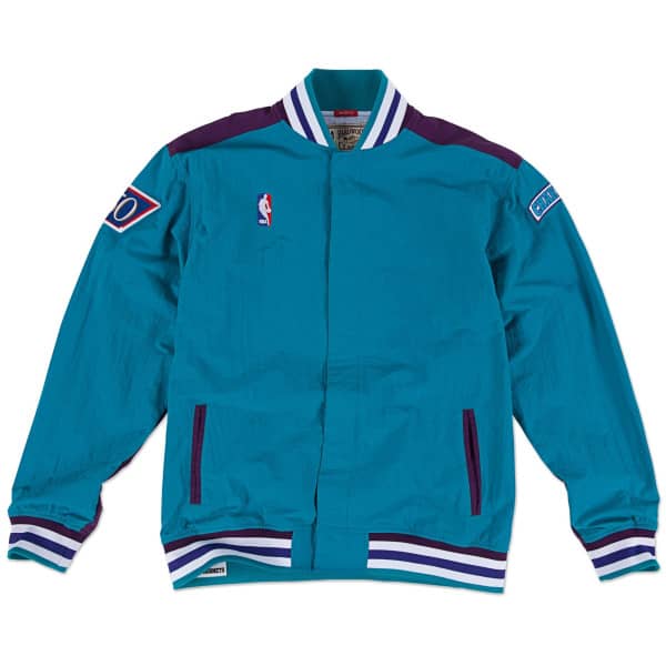 Charlotte Hornets 1996-97 Authentic Warm Up NBA Jacket Teal