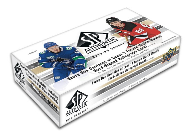 2019/20 Upper Deck SP Authentic Hockey Hobby Box NHL
