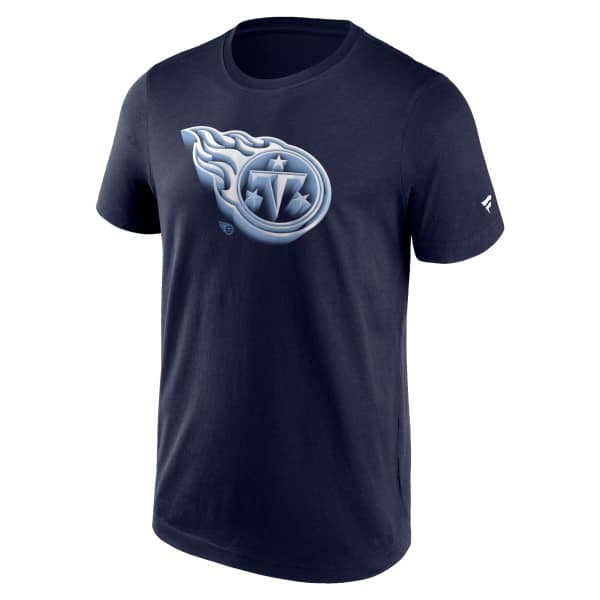 Tennessee Titans Chrome Logo NFL T-Shirt Navy