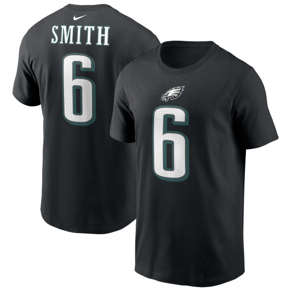 DeVonta Smith #6 Philadelphia Eagles Nike Player NFL T-Shirt Schwarz