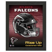 Atlanta Falcons NFL Team Helmet Gerahmtes Bild