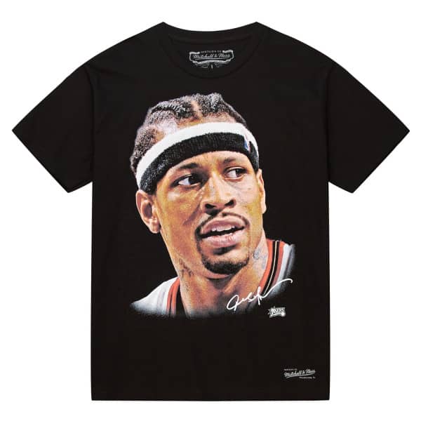 Allen Iverson Mitchell & Ness Real Big Face NBA Tee Black