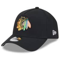 Chicago Blackhawks New Era 9FORTY A-Frame Trucker NHL Cap Black