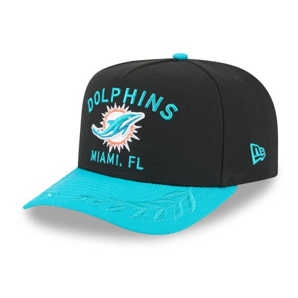 Miami Dolphins 2025 NFL Draft New Era 9FIFTY A-Frame Snapback Cap Black