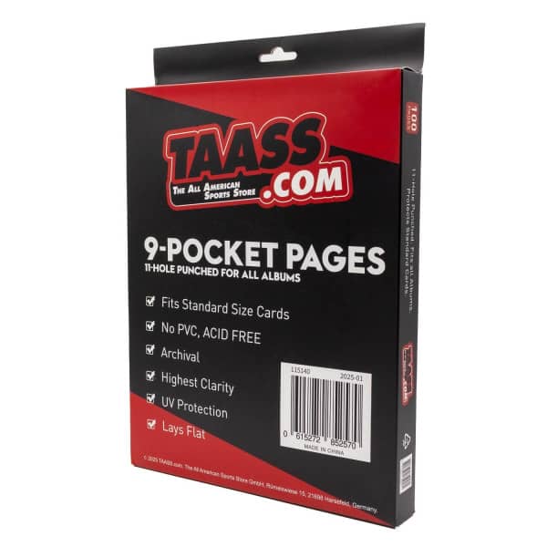 TAASS.com 9-Pocket Pages Album Hüllen (100 Seiten)