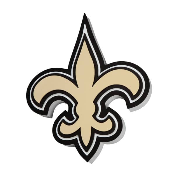 New Orleans Saints NFL 3D Foam Logo Wall Sign