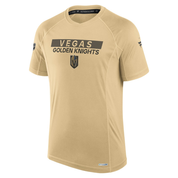 Vegas Golden Knights 2024/25 Authentic Pro Rink Tech NHL T-Shirt Gold