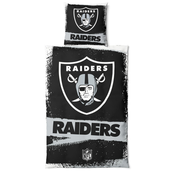 Las Vegas Raiders Raw NFL Bedding Set