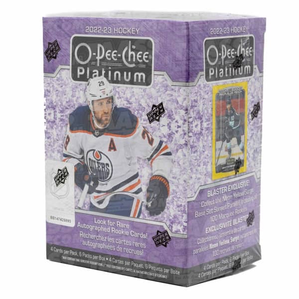 2022/23 Upper Deck O-Pee-Chee Platinum NHL Hockey Blaster Box