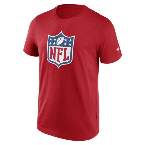 NFL Shield Logo Football T-Shirt Red