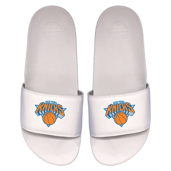New York Knicks Primary Logo ISlide NBA Gel Slides White